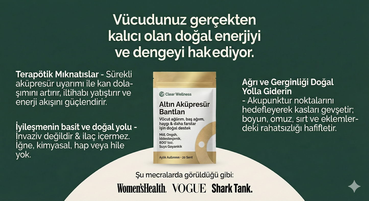 MİROZAS™ MANYETİK AKUPRESÜR BANTLARI